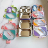 Boîte à bento en acier inoxydable, anti-odeur, isotherme, anti-fuite, compatible micro-ondes, grande capacité, plateau repas, boîte à lunch