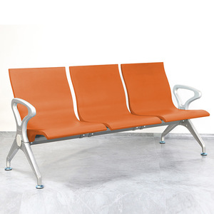 Silla de Espera de Tres Plazas Pinyin, Material PU, Viga de Acero Octogonal, Uso en Hospitales y Aeropuertos - Product Image 3