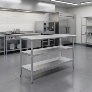 Mostrador Refrigerado de Acero Inoxidable PRIME con Dos Estantes, AC 220-240V, para Uso Comercial en Cocinas - Product Image 3
