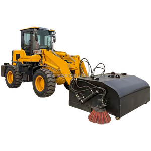 Новый дорожный подметально-уборочный комбайн SINOTO (90-110 л.с.) на колесном ходу, тип мини-погрузчика, с щеточным навесным оборудованием, закрытый кузов - Product Image 1