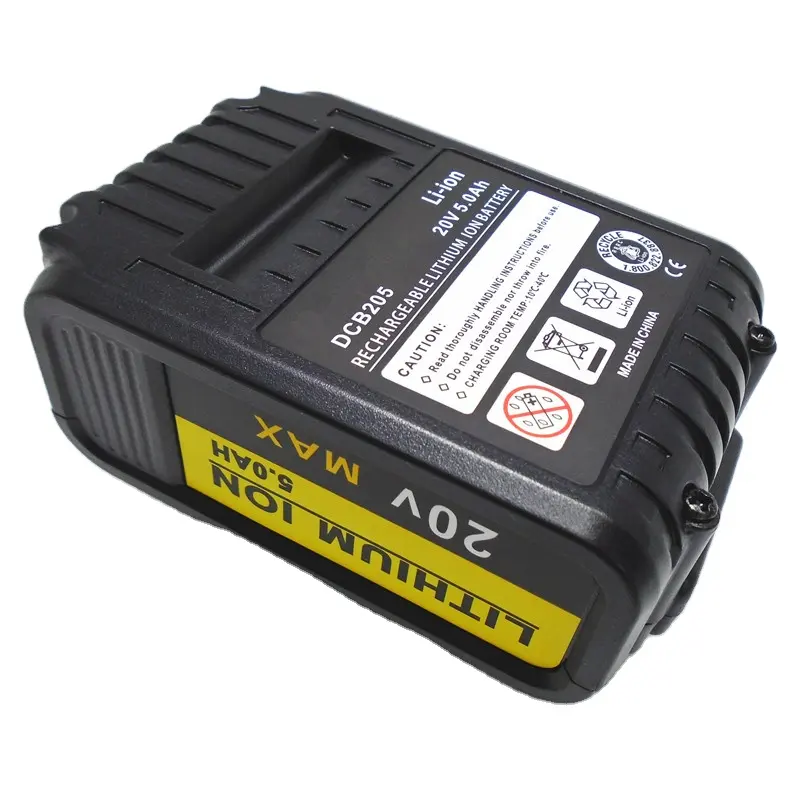 20V 5.0ah Li-Ion Batterij 18V/20V Dcb200 Dcb201 Dcb204 Batterij Voor Dewalt Elektrisch Gereedschap