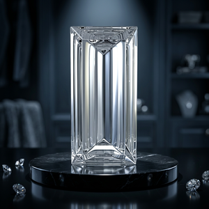 Diamant de laboratoire VVS2 couleur F taille baguette rectangulaire LG-38 certifié IGI, pierre libre pour bagues de fiançailles - Product Image 4