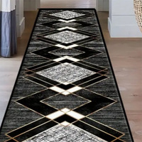 Commercial géométrique luxe lumière Polyester tapis paillasson fait à la Machine entrée couloir couloir chevet tapis de sol Home Runner
