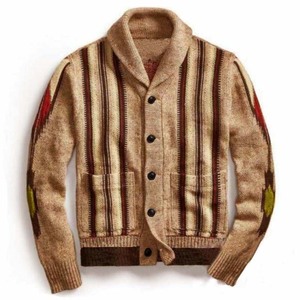 Otoño e Invierno nuevos hombres moda Polo cuello Casual <span class=keywords><strong>Cardigan</strong></span> abrigo manga larga Slim Fit Jacquard suéter de punto - Product Image 3