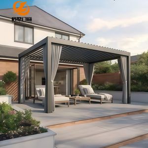 Pergola en aluminium minimaliste contemporaine, antirouille, longue durée de vie, pour balcon urbain, petit jardin, <span class=keywords><strong>terrasse</strong></span> - Product Image 6