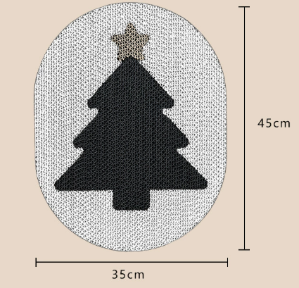 Arbre de Noël sur fond blanc