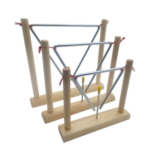Wooden Stand Suspended Triangle With Mallet For Kids <b>Musical</b> Teaching Aid - Product Image 4