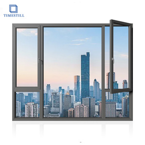 Chất lượng cao biệt thự cửa sổ nhôm hiện đại tác động bão đôi kính cường lực an ninh nhà sản xuất chuyên nghiệp - Product Image 5