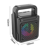Enceinte Bluetooth Portable sans Fil de Gros SING-E ZQS1372, Haute Qualité à Prix Abordable, avec Éclairage RGB