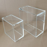Boîte en acrylique avec couvercle magnétique, étui en acrylique transparent personnalisé avec couvercles magnétiques, boîte en acrylique transparente avec couvercle magnétique