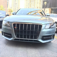 Cadre de phare antibrouillard et grille en ABS chromé style S4 pour Audi A4 2009-2012, couvre-pare-chocs avant par ROADINJOY