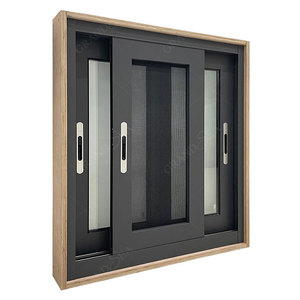 Portes et fenêtres coulissantes noires en verre du ghana, fenêtre coulissante motorisée en aluminium de guinée, bon marché - Product Image 2