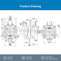 Ventilateur compact à moteur à rotor externe Ebm-papst M4Q045-CA03-75 monophasé AC 230V 36W pour applications de ventilation et de refroidissement HVAC