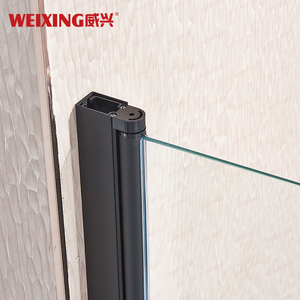 Porte de douche simple en verre trempé pivotant avec cadre en alliage d'aluminium moderne, fabriquée en Chine - Product Image 4