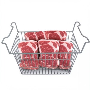 Panier en treillis métallique pour congélateur domestique Organisateur de réfrigérateur en acier inoxydable Poubelle de rangement antirouille de qualité alimentaire - Product Image 2