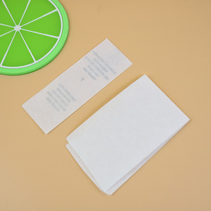 Own Factory High-end <b>Wash</b> Label Rectangle Silk <b>Screen</b> Printing Customizable Tear-off Hand-tear Tape Anti-counterfeiting Garment - Product Image 4