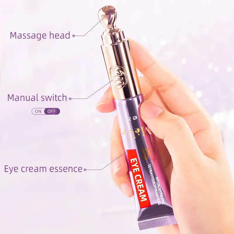 Automatic Massage Private Label Eye Lift Tightening Brightening Anti Aging Anti Wrinkle Eye Bags Removal Cream Under Eye Cream 