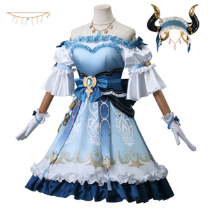 Vestido <span class=keywords><strong>de</strong></span> <span class=keywords><strong>Cosplay</strong></span> <span class=keywords><strong>de</strong></span> Anime <span class=keywords><strong>Nilou</strong></span>, Falda <span class=keywords><strong>de</strong></span> Fiesta, Conjunto Completo, Disfraz <span class=keywords><strong>de</strong></span> Lolita para Halloween, Poliéster, para Mujer - Product Image 4