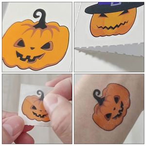 Tatuajes Temporales con Temática de Festival de Halloween 2025, Adhesivos de Transferencia de Dibujos Animados a Prueba de Agua para Niños - Product Image 5