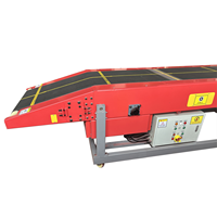 Convoyeur à bande télescopique de type snoot Express, bande PVC automatique en acier inoxydable personnalisée