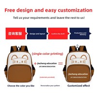Sac à dos personnalisé pour la maternelle, le collège et la prématernelle, respirant en nylon, motif chat