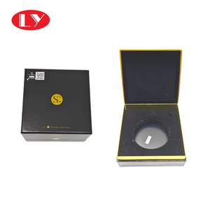 Crème pour le visage noire personnalisée produit <span class=keywords><strong>de</strong></span> soins <span class=keywords><strong>de</strong></span> la <span class=keywords><strong>peau</strong></span> boîte d'emballage carré or estampage cadre <span class=keywords><strong>colle</strong></span> brillante - Product Image 2