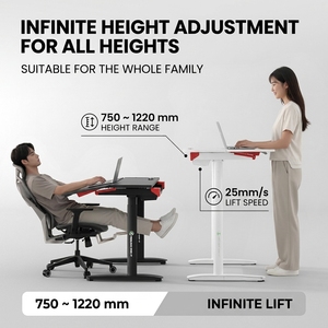 Electric Lazy Desk standing boss desk with Reclining Tilt Top Ergonomic Sit Stand Gaming <b>Computer</b> Desk Adjustable Height - Product Image 5