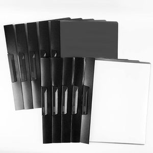 Venta al por mayor claro PP carta tamaño informe cubre clip oscilante con función de bloqueo deslizante carpetas de presentación de archivos transparentes - Product Image 2
