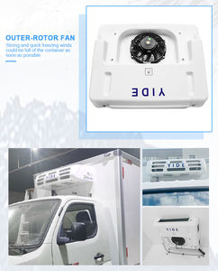 Unité de réfrigération pour <span class=keywords><strong>camion</strong></span> à vente chaude, entraînée par moteur, logistique à chaîne du froid, unités de réfrigération 12V 24V pour fourgon de fret de 8 m³ - Product Image 3