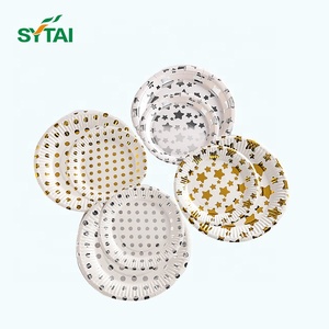 Décoration de <span class=keywords><strong>table</strong></span> de fête d'anniversaire de fête de bébé de forme spéciale personnalisée ensemble de vaisselle de Noël assiettes en papier jetables - Product Image 6