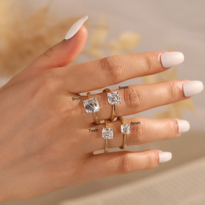 Anillos de Boda LZR 1CT 2CT 3CT 4CT, Plata de Ley 925, Solitario, Circonita Cúbica Premium 8A, Chapado en Oro, Anillos de Compromiso para Mujer - Product Image 5