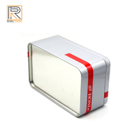 Vente en gros Boîte de rangement et d'emballage cadeau rectangulaire en métal personnalisée pour biscuits, bonbons pour offrir en cadeau