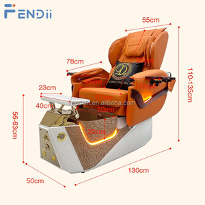 Poltrona Pedicure Elettrica Reclinabile di Lusso con Funzione Massaggio e Vasca Idromassaggio per Salone di Bellezza - Product Image 4