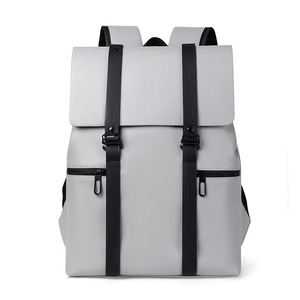 Laptop <b>Backpack</b> 20-35L Waterproof Anti-Theft Unisex Business Travel Solid Color Black Gray Dark <b>Brown</b> - Product Image 4