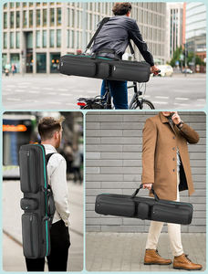 Étui à queues de billard ool gratuit, 4x5, étui à queues de billard pouvant contenir 4 queues et 5 shafts, sac à dos pour queues de billard avec plusieurs poches pour accessoires - Product Image 6