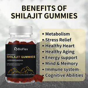 OEM Özel Etiketli Helal Doğal Vegan %100 Saf Himalaya Organik Şilajit Sakızları Takviyeleri Aşvagandha ile - Product Image 2