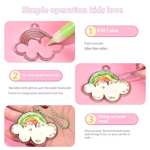 Kit Fai-da-Te per Bambini: Tavola da <span class=keywords><strong>Disegno</strong></span> per Pittura con Sabbia, Pittura con Colla, Ruota dei Cristalli, 6 Pigmenti, Unisex - Product Image 3