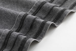 Entrepôt aux États-Unis livraison directe 210gsm unisexe lavage Vintage impression été t-shirts poids lourd noir surdimensionné hommes <span class=keywords><strong>T-shirt</strong></span> - Product Image 3