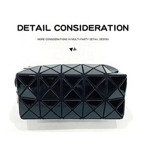 BSCI Factory Wholesale Price fashion Make up <b>Bag</b> Foldable Black Cosmetic <b>Bag</b> Organizer Portable Beauty Toiletry Pouch - Product Image 1