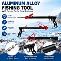 Lance de pêche en alliage d'aluminium OEM avec pointe barbelée, légère et portable, outil de pêche sous-marine pour la pêche en plein air