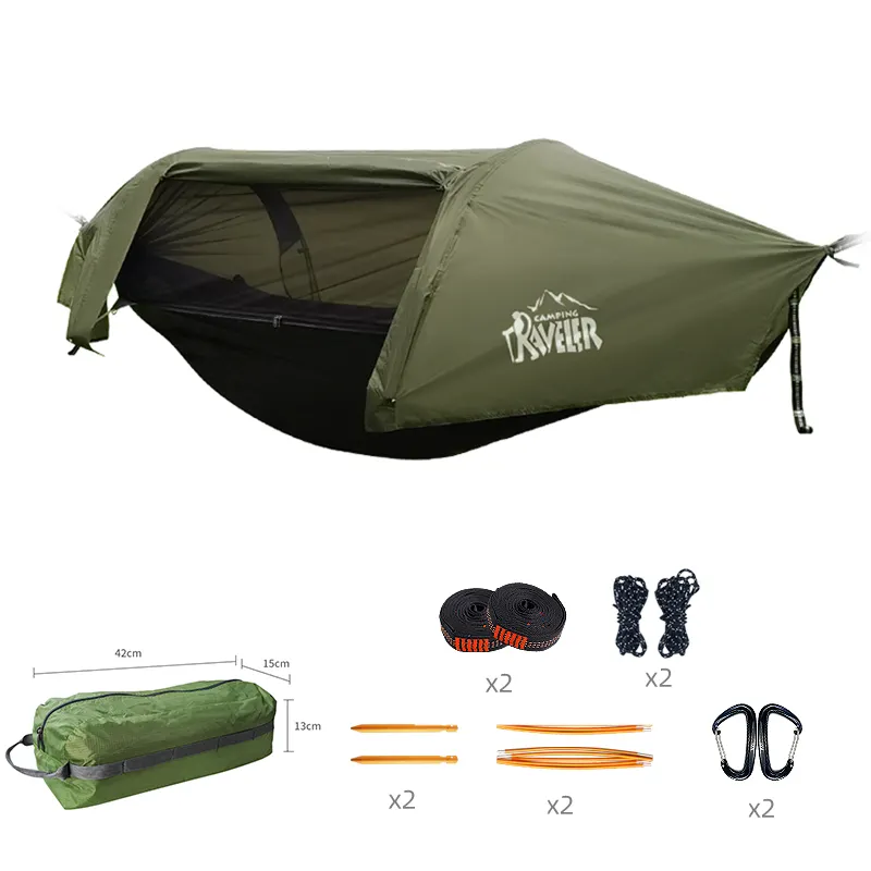 NEU Traveller Camping Tools atmungsaktive Sonnenschutz Hängematte wasserdicht Einfach einzurichten Hängematten Outdoor Moskito netz ultraleicht