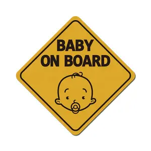 자석 방수 이동식 아기 보드에 유지 거리 스티커 자동차 차량을위한 아기 안전 표시 데칼