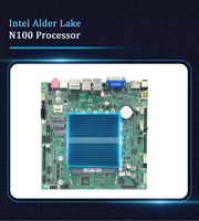 Penjualan Panas Motherboard ITX Industri Intel Alder Lake N100 Single Channel DDR4 16GB Mendukung Tiga Layar