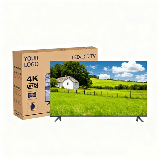 Frameless 32/50/55 Inch LED Smart TV HDTV Customizable OEM 4K UHD with for Interface 9 Languages Easy Fixing for Bathroom Use