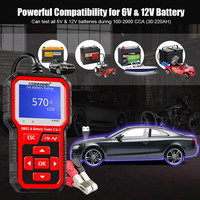 Nouveau scanner de diagnostic OBD2 professionnel KONNWEI KW681 2025 avec testeur de batterie pour voitures et motos 6V/12V, compatible OLIVER