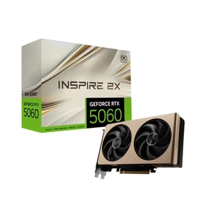 การ์ดจอกราฟิกสำหรับเล่นเกม GeForce RTX 5060 รุ่นใหม่ประสิทธิภาพสูง พร้อมพัดลมคู่ OC PCIe 5.0 8GB GDDR7 AI รองรับ 3840 CUDA Cores DP/ สำหรับเดสก์ท็อปแบบคู่ - Product Image 1