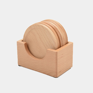 Vente en gros de sous-verres carrés en bois de style nordique porte-boisson à bière personnalisé design bambou noyer fabriqué en <span class=keywords><strong>silicone</strong></span> pierre liège matériau PC - Product Image 2