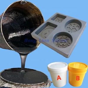 RTV2 Moule en silicone haute résistance Caoutchouc de silicone liquide noir <span class=keywords><strong>pour</strong></span> résine époxy Résine PU Ciment Plâtre Moules à cire - Product Image 1
