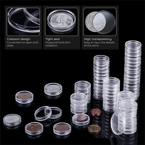 Capsule monete in oro sovrane da 22.8mm scatole da collezione di monete con apertura a mezzaluna - Product Image 5