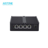 Mini PC Industriel Sans Ventilateur Pare-feu PfSense 4 Ports Gigabit LAN Processeur Quad Core Dispositif Réseau OPNsense Quatre Ports Ethernet J1900 1G